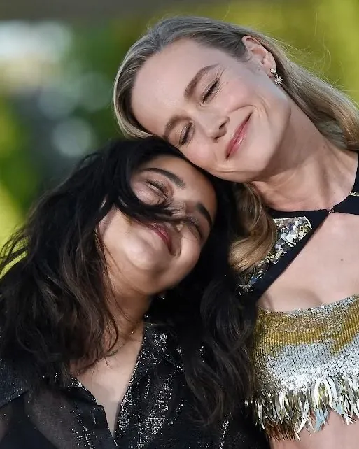 Brie Larson and Ms. Marvel Iman Vellani