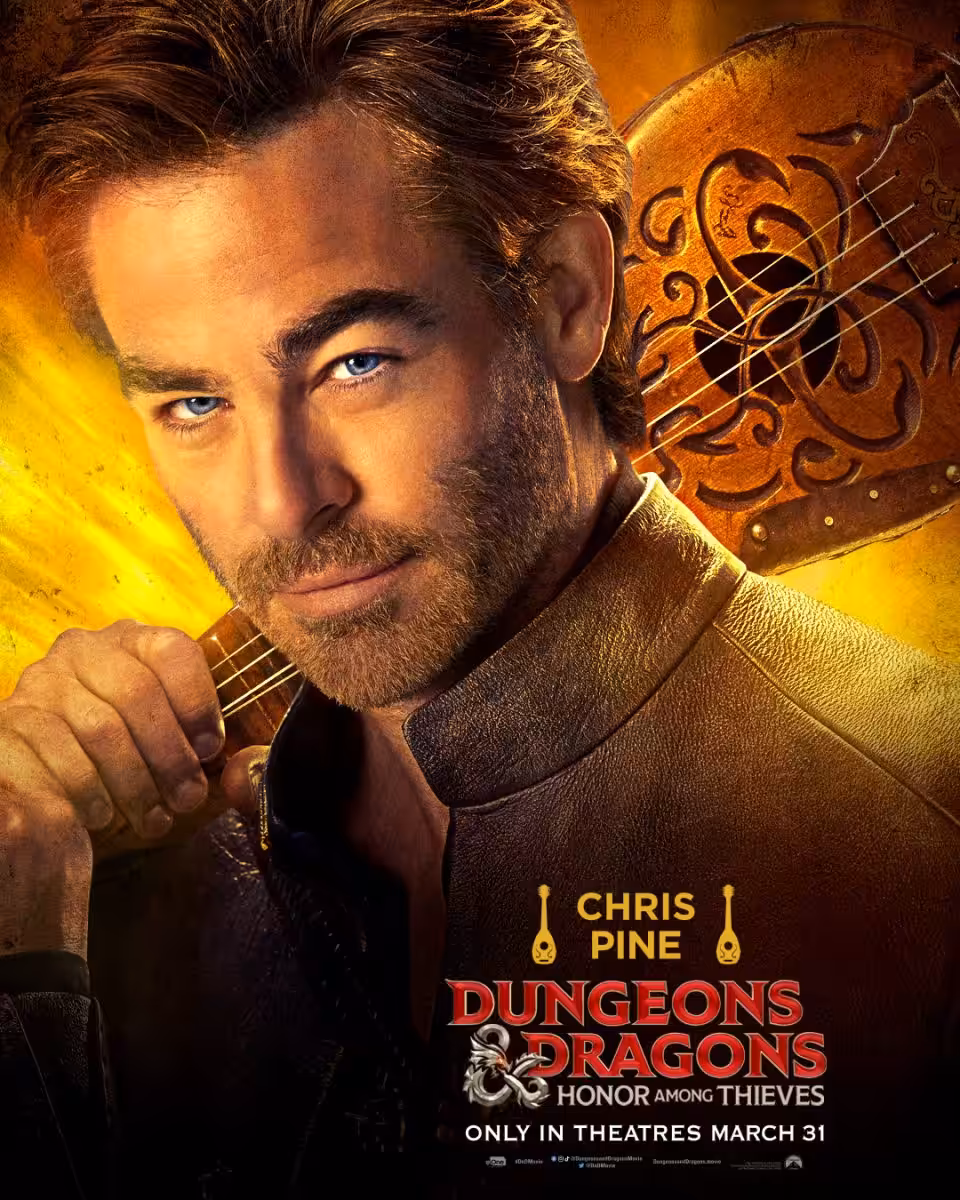 Dungeons & Dragons Chris Pine poster