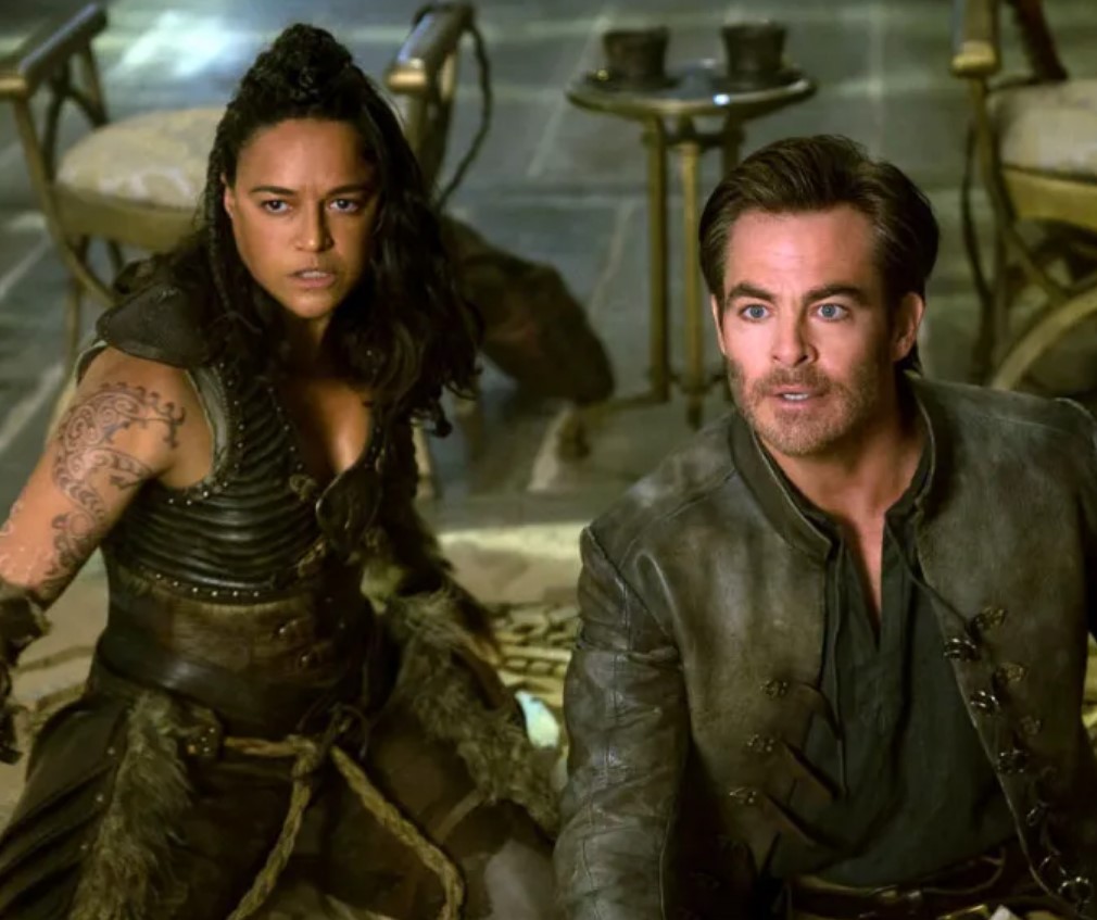 Dungeons & Dragons: Honor Among Thieves Michelle Rodriguez and Chris Pine