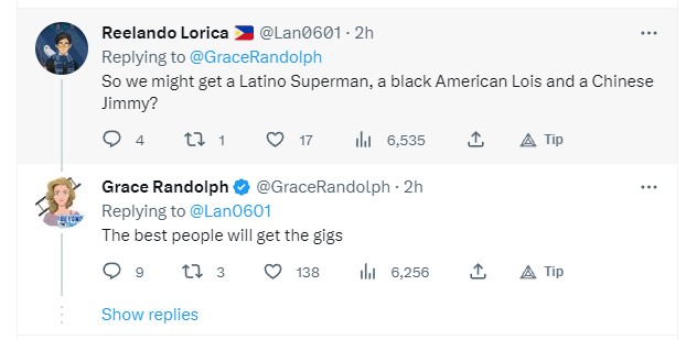grace randolph superman legacy casting twitter 2