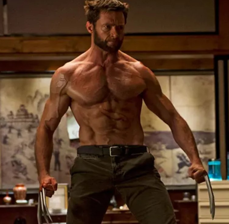 Hugh Jackman Wolverine muscles