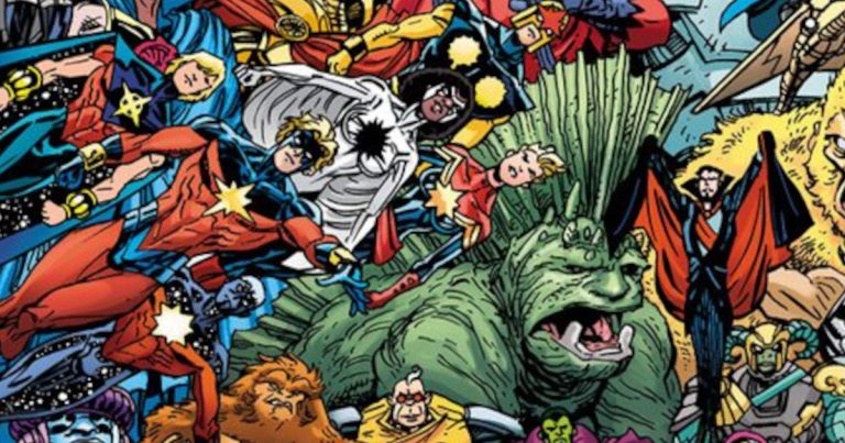 Nova, Quasar Featured On 'Fantastic Four' 700-Character Cover