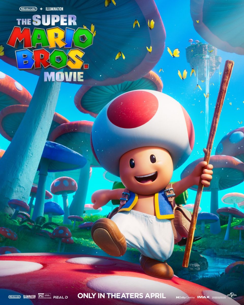 super mario toad poster