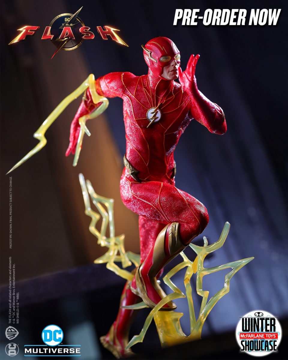 The Flash Ezra Miller costume McFarlane Toys