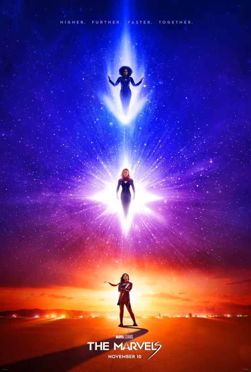 The Marvels poster Brie Larson