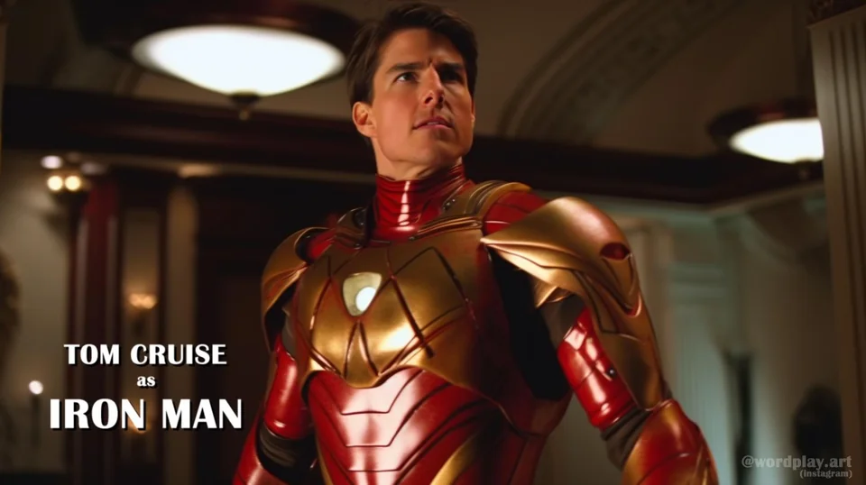 tom cruise iron man avengers ai art