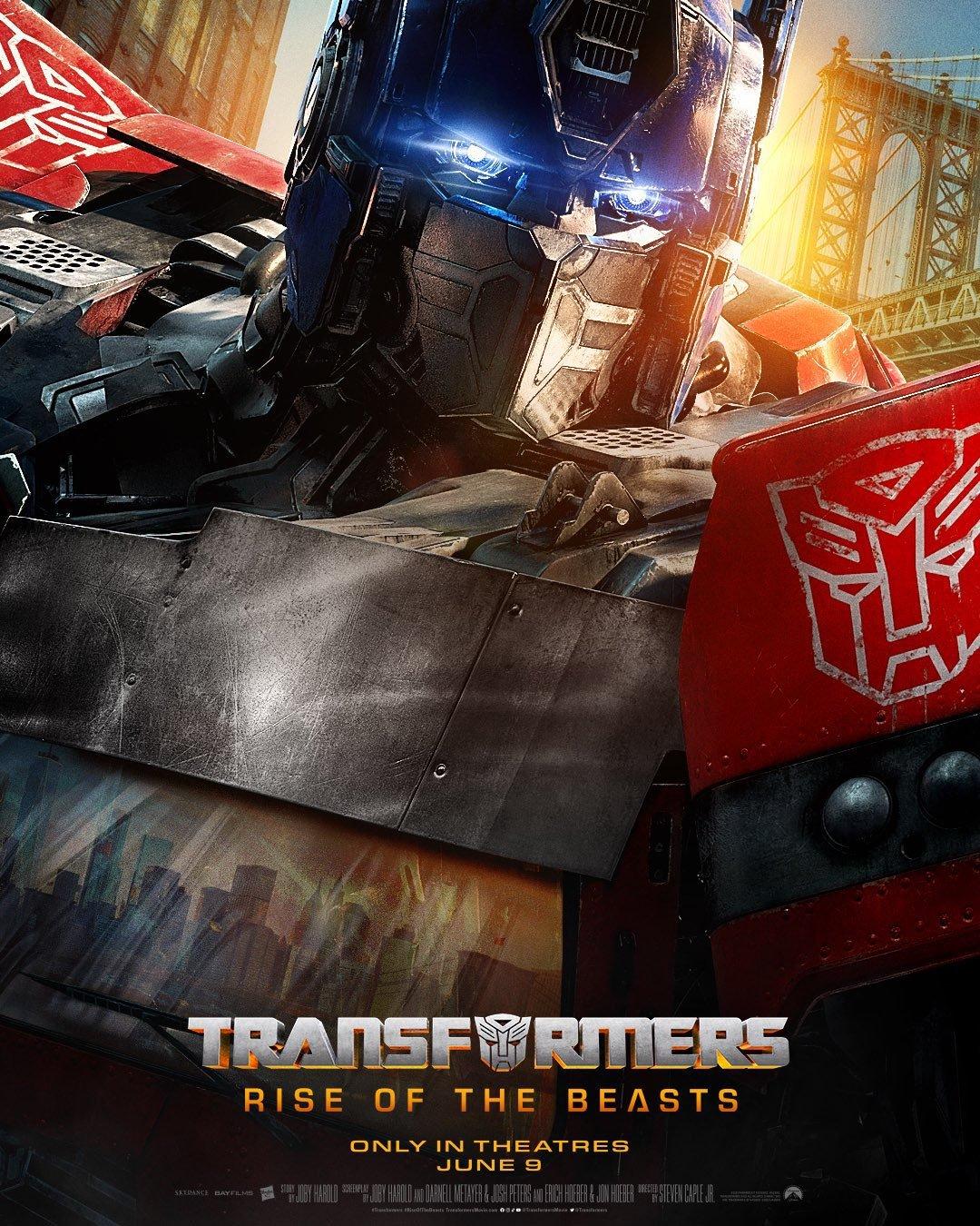 Transformers: Rise of the Beasts Character Posters Tease Optimus Prime ...