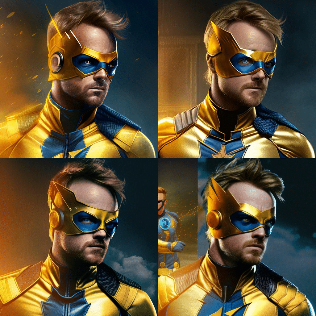aaron paul booster gold ai art