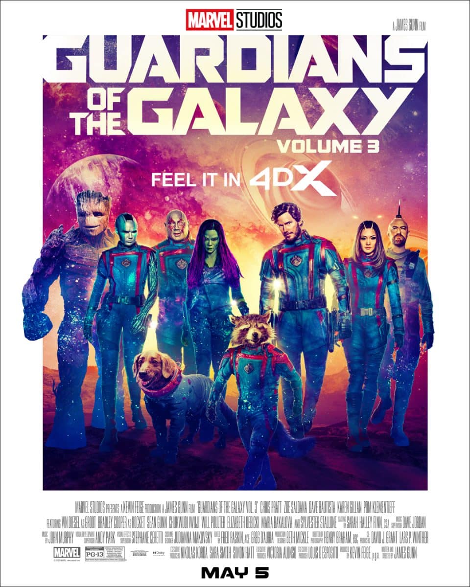 guardians galaxy 3 4dx poster