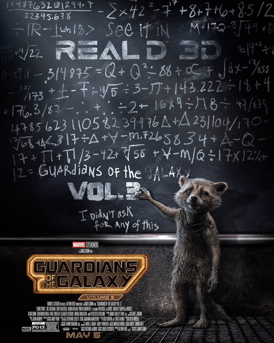 guardians galaxy 3 real 3d poster