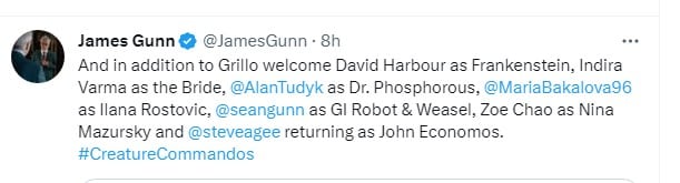 james gunn confirms creature commandos