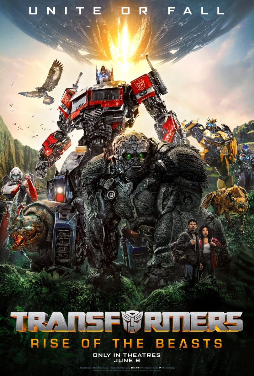 transformers rise of the beasts unite or fall poster