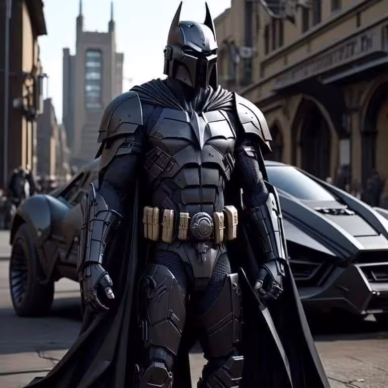 ai art batman the mandalorian star wars