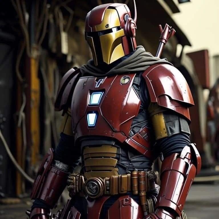 ai art iron man the mandalorian star wars
