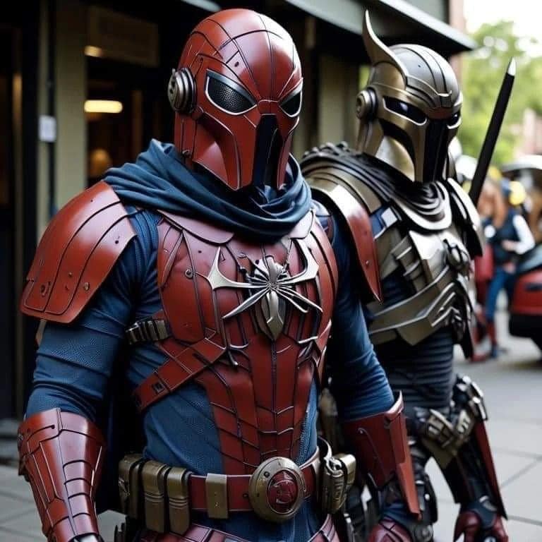 ai art spider man the mandalorian star wars