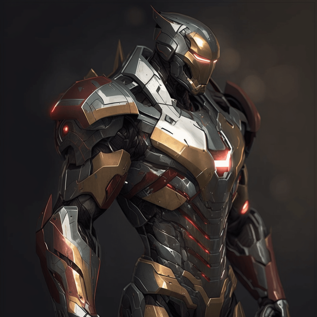 futuristic iron man ai art 2