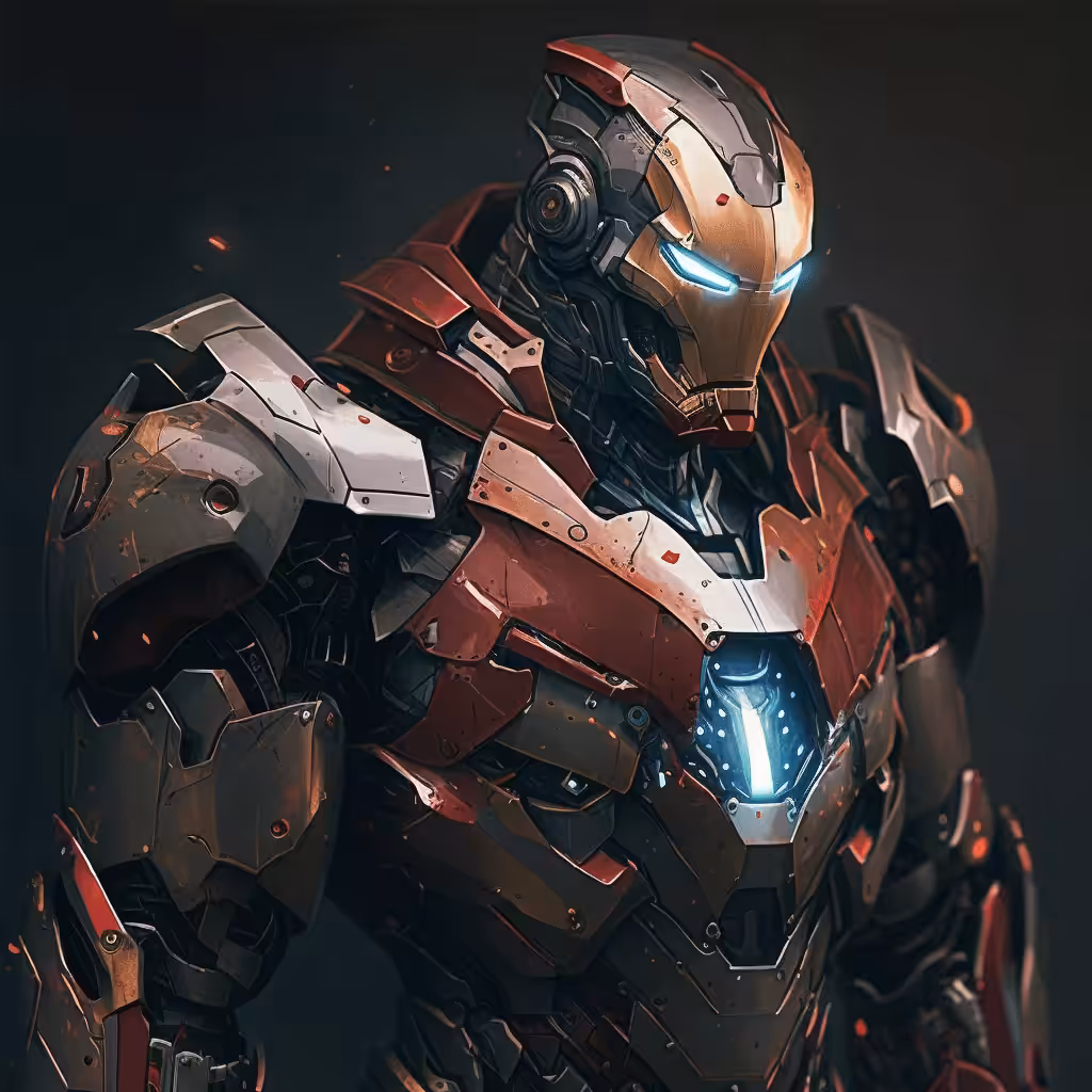 futuristic iron man ai art 4
