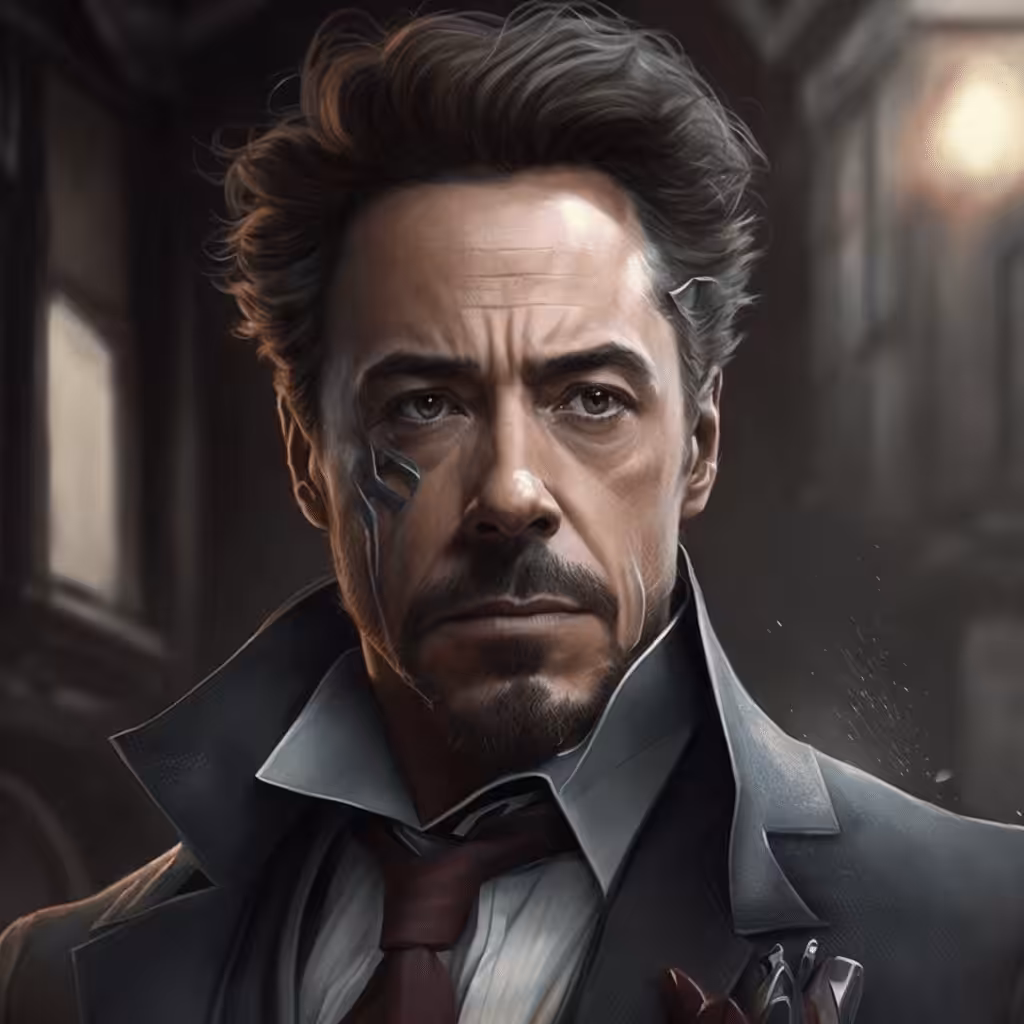 robert downey jr iron man 4 ai art
