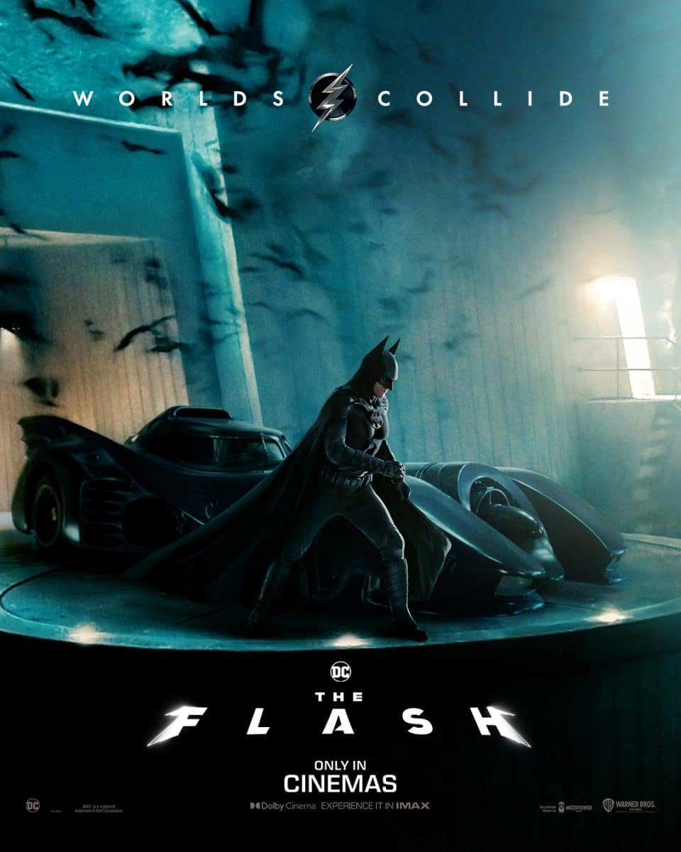 the flash character poster batman michael keaton