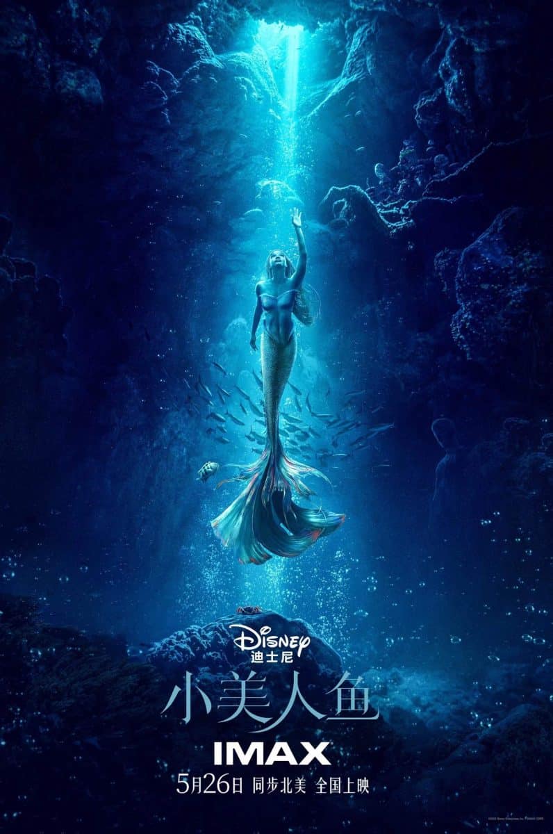 the little mermaid blue poster china