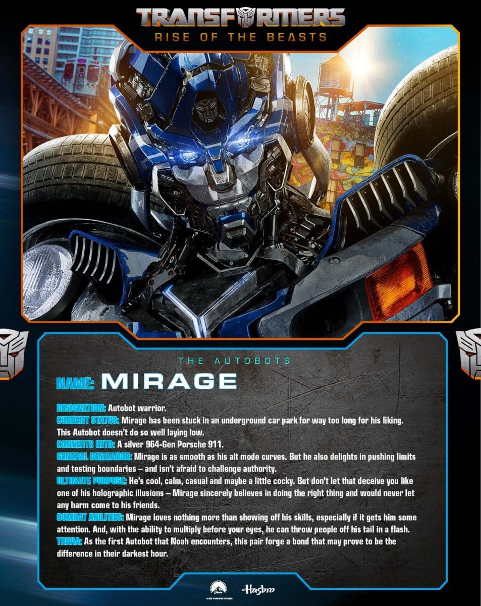 transformers rise of the beasts mirage