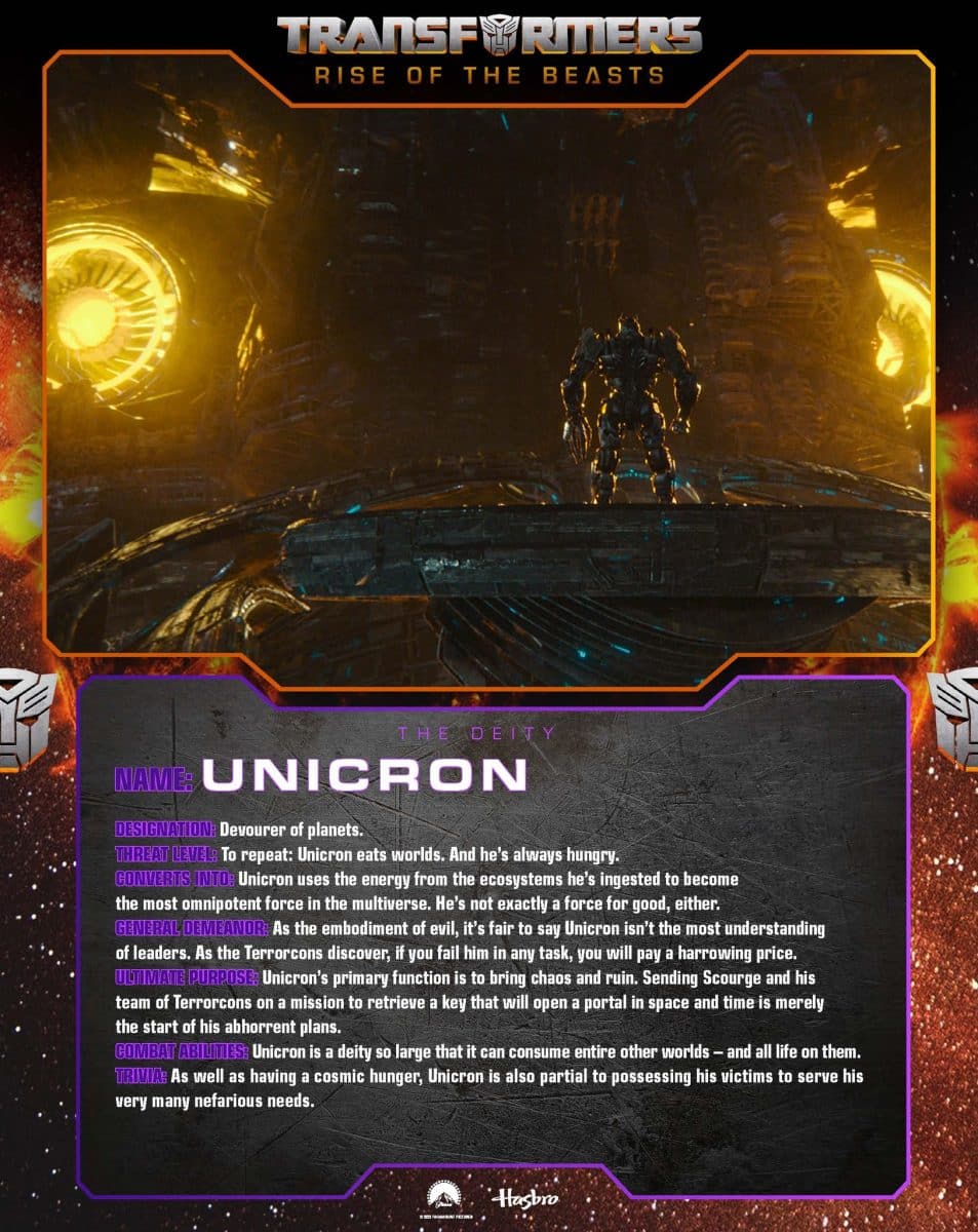 transformers rise of the beasts unicron