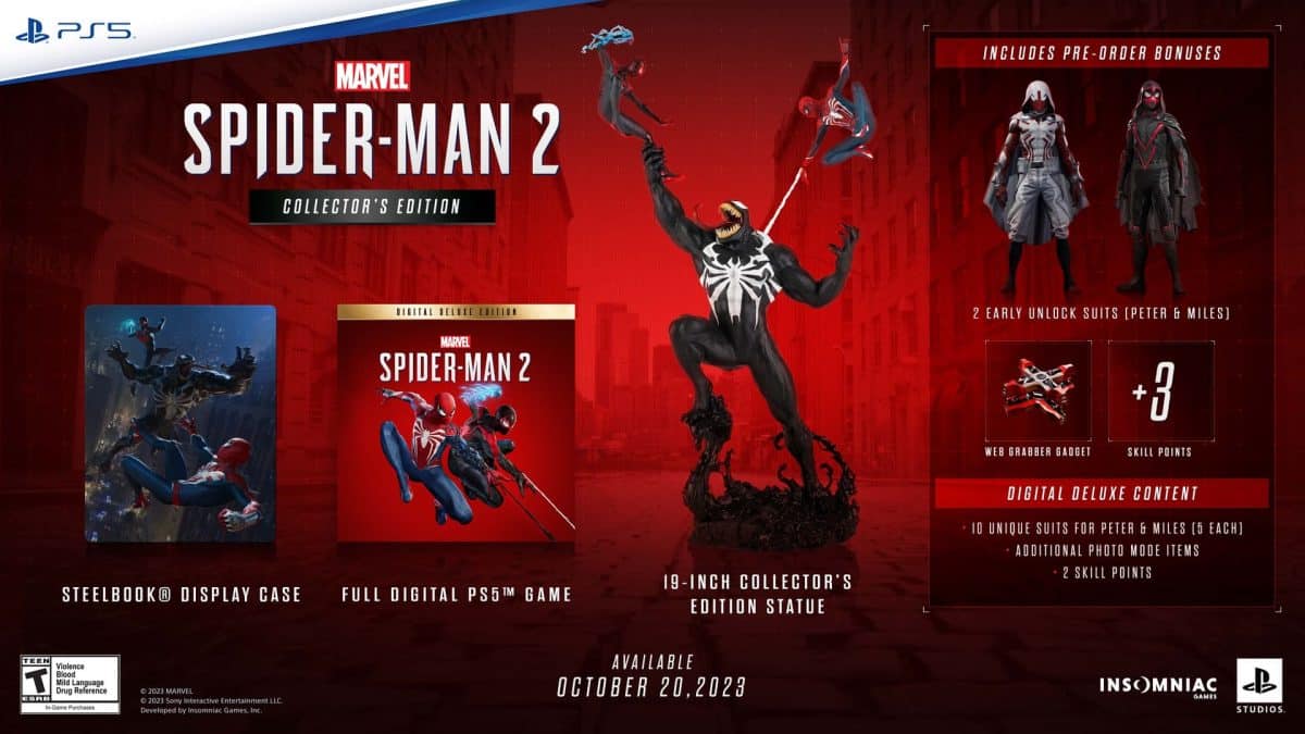 spider man 2 ps5 collectors edition