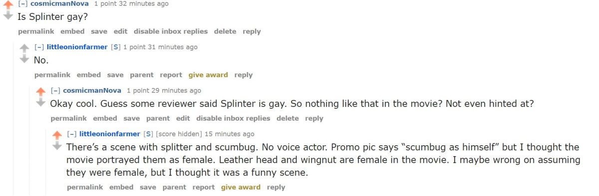 splinter gay reddit