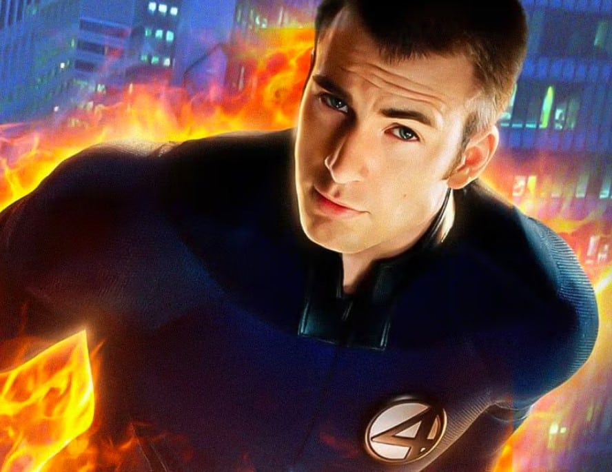 chris evans fantastic four human torch