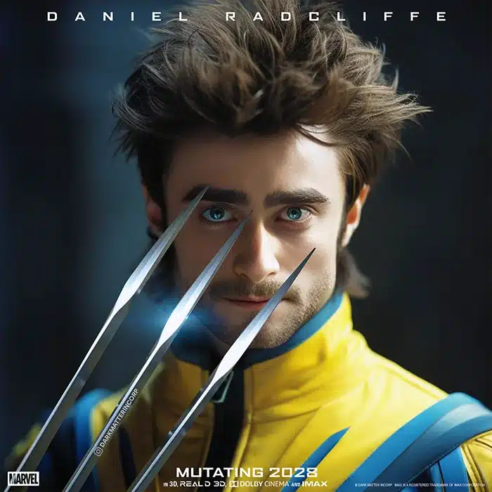 daniel radcliffe wolverine fan art x men