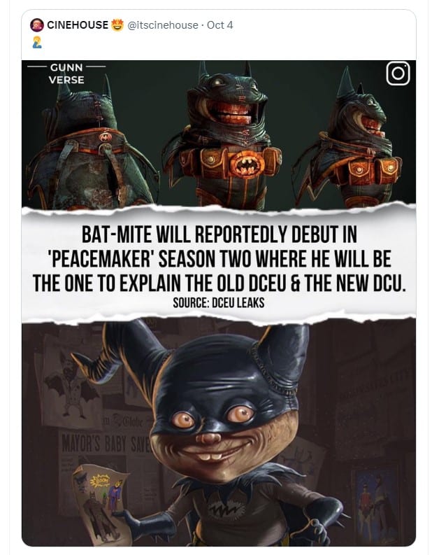 dceuleaks rumor bat mite peacemaker season 2