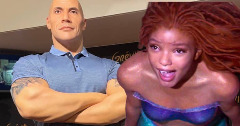 Dwayne Johnson Responds To Wax Museum White-Washing Statue With Little Mermaid Joke