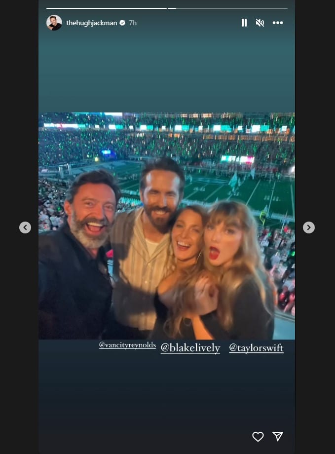 hugh jackman ryan reynolds taylor swift nfl