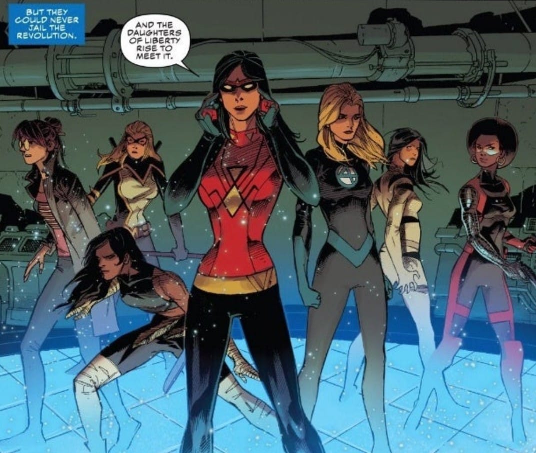 marvel comics daughters of liberty