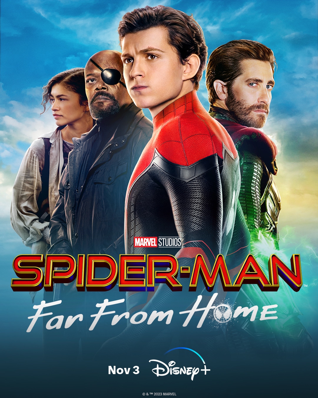 spider man far from home poster