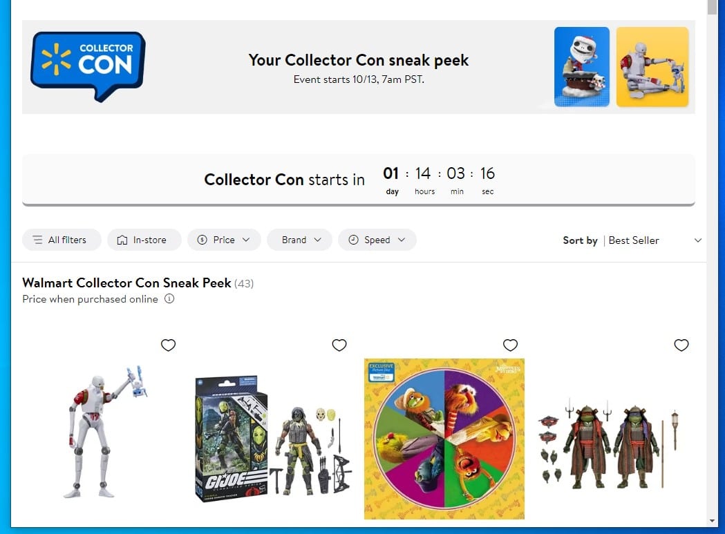walmart collector con