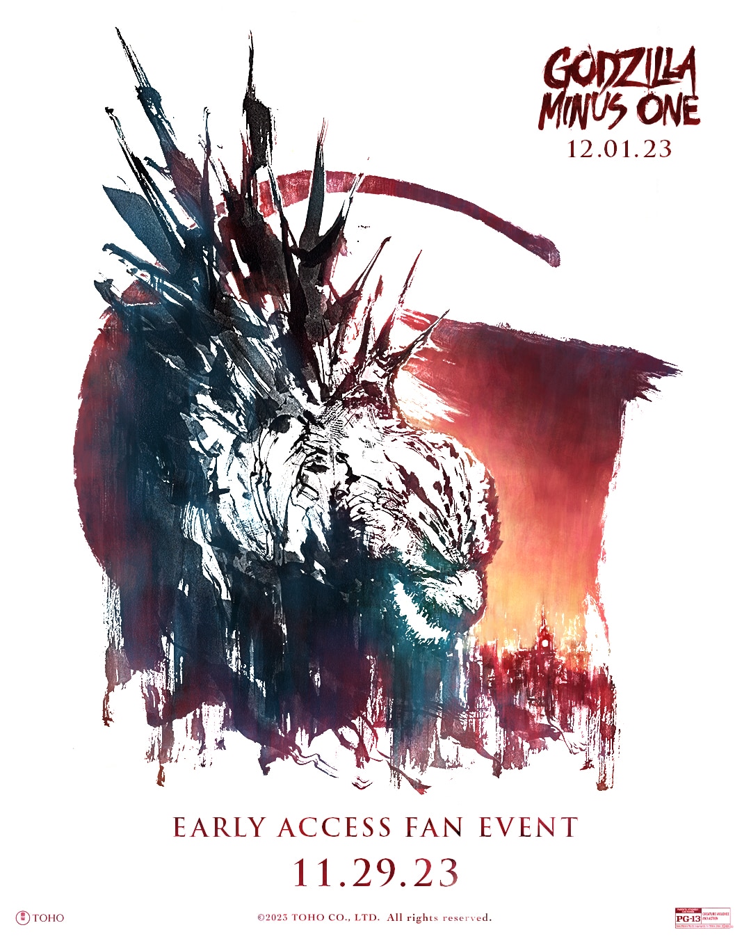 godzilla minus one movie poster