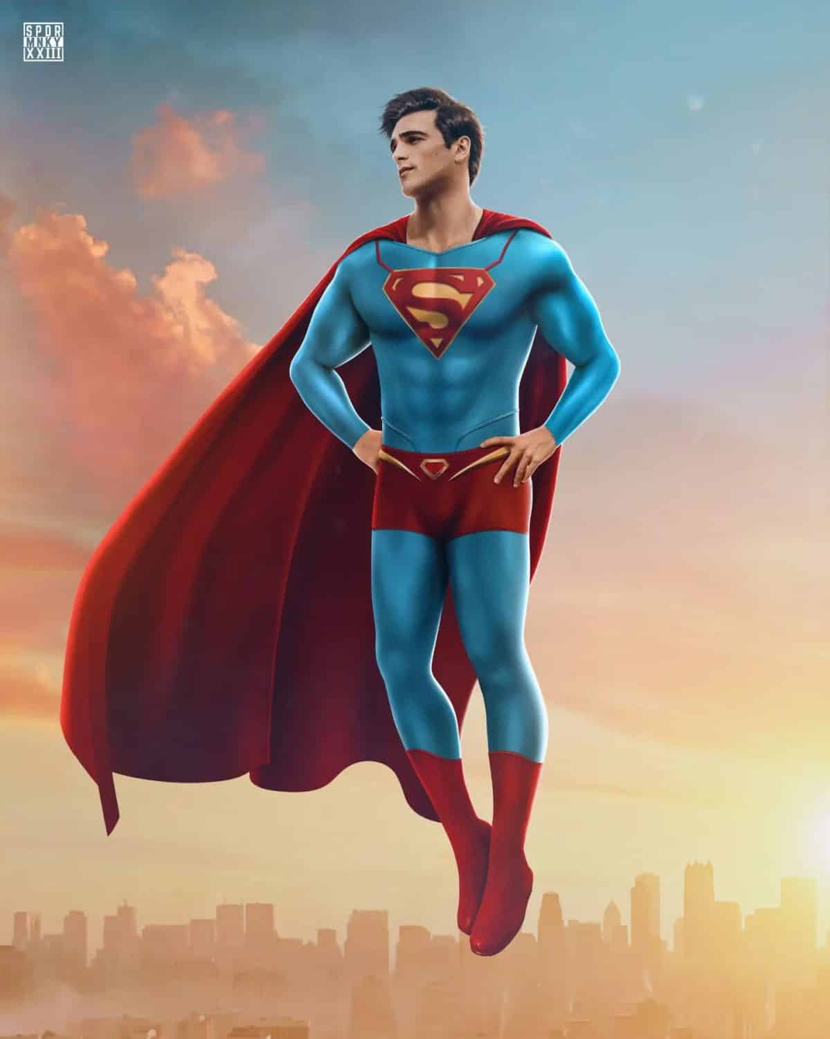 jacob elordi superman fan art