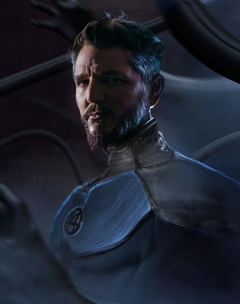 pedro pascal reed richards fan art fantastic fourf