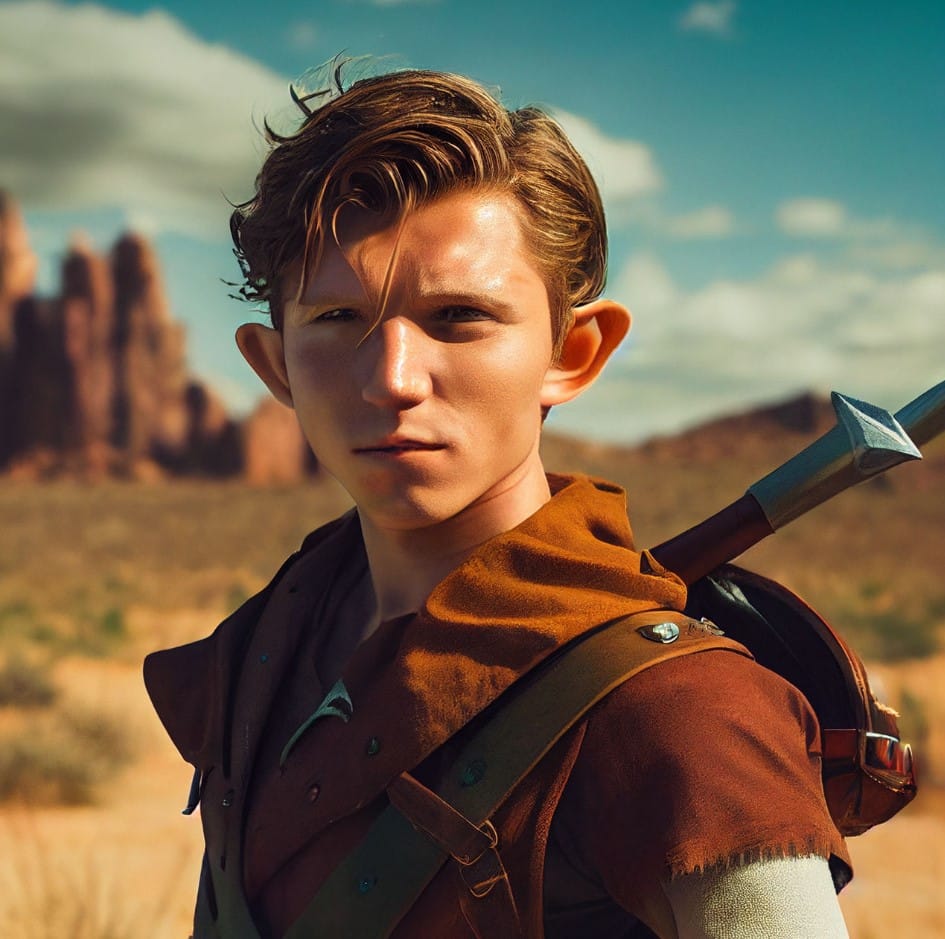 tom holland link fan art