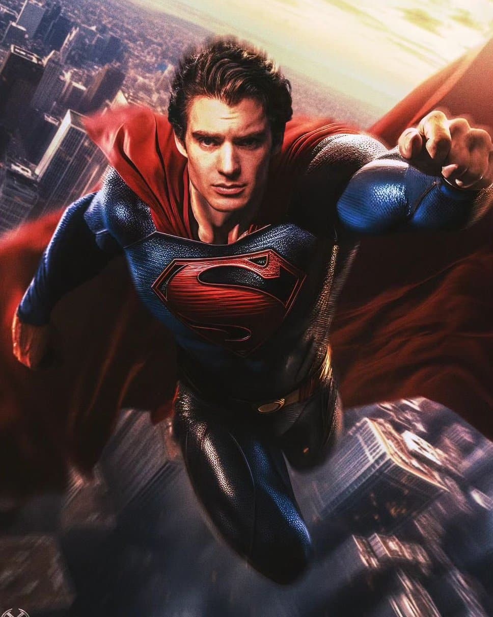 david corenset superman fan art black s