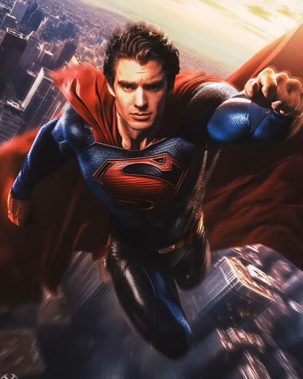 david corenset superman fan art black s