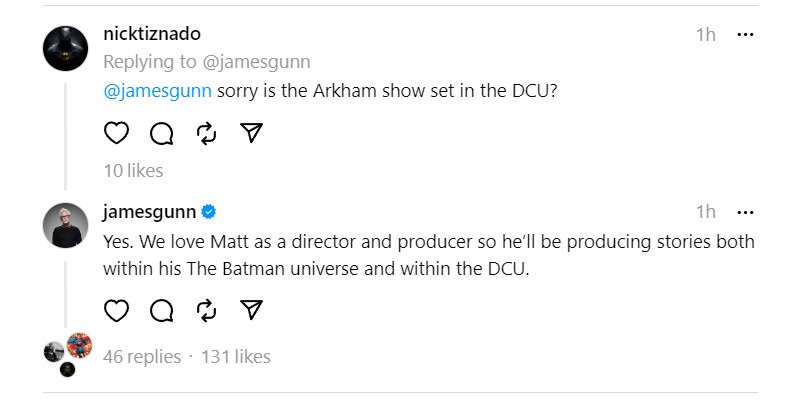 james gunn matt reeves arkham dcu james gunn matt reeves arkham dcu