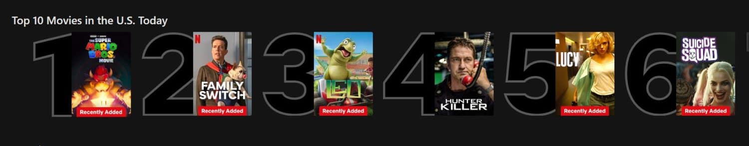 suicide squad trending netflix