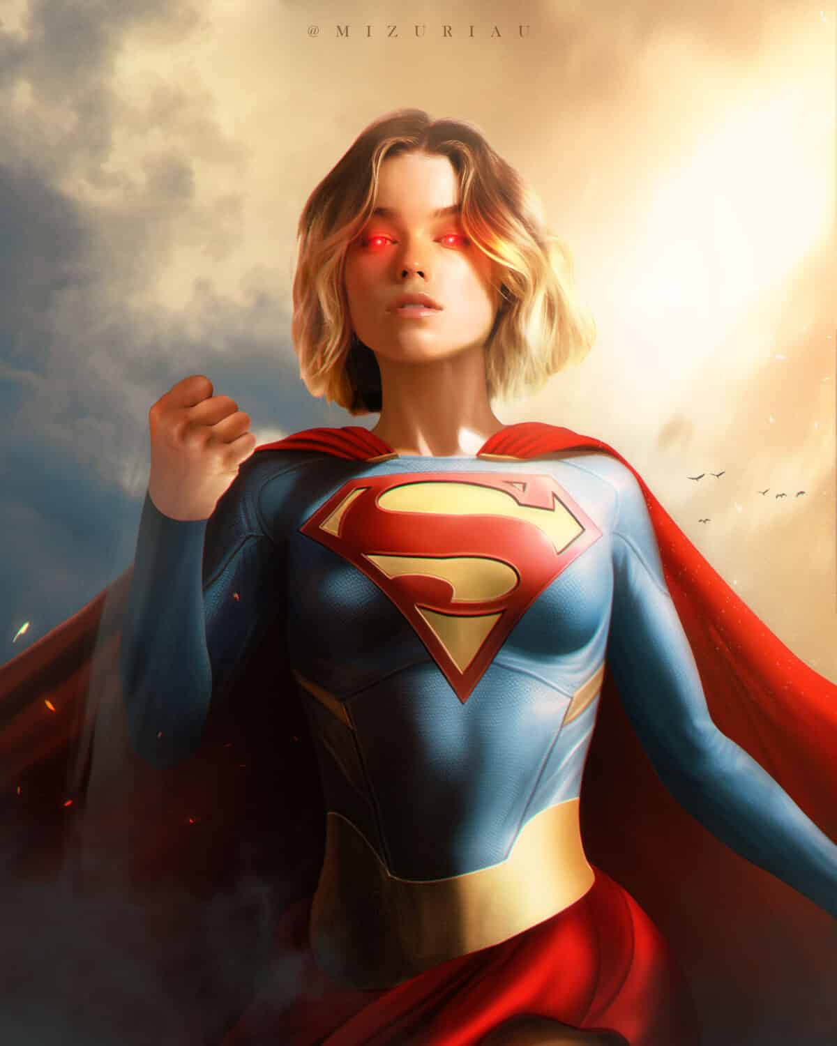 milly alcock supergirl dc fan art