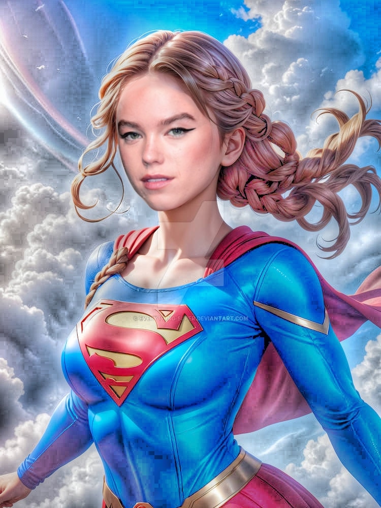 milly alcock supergirl fan art 2