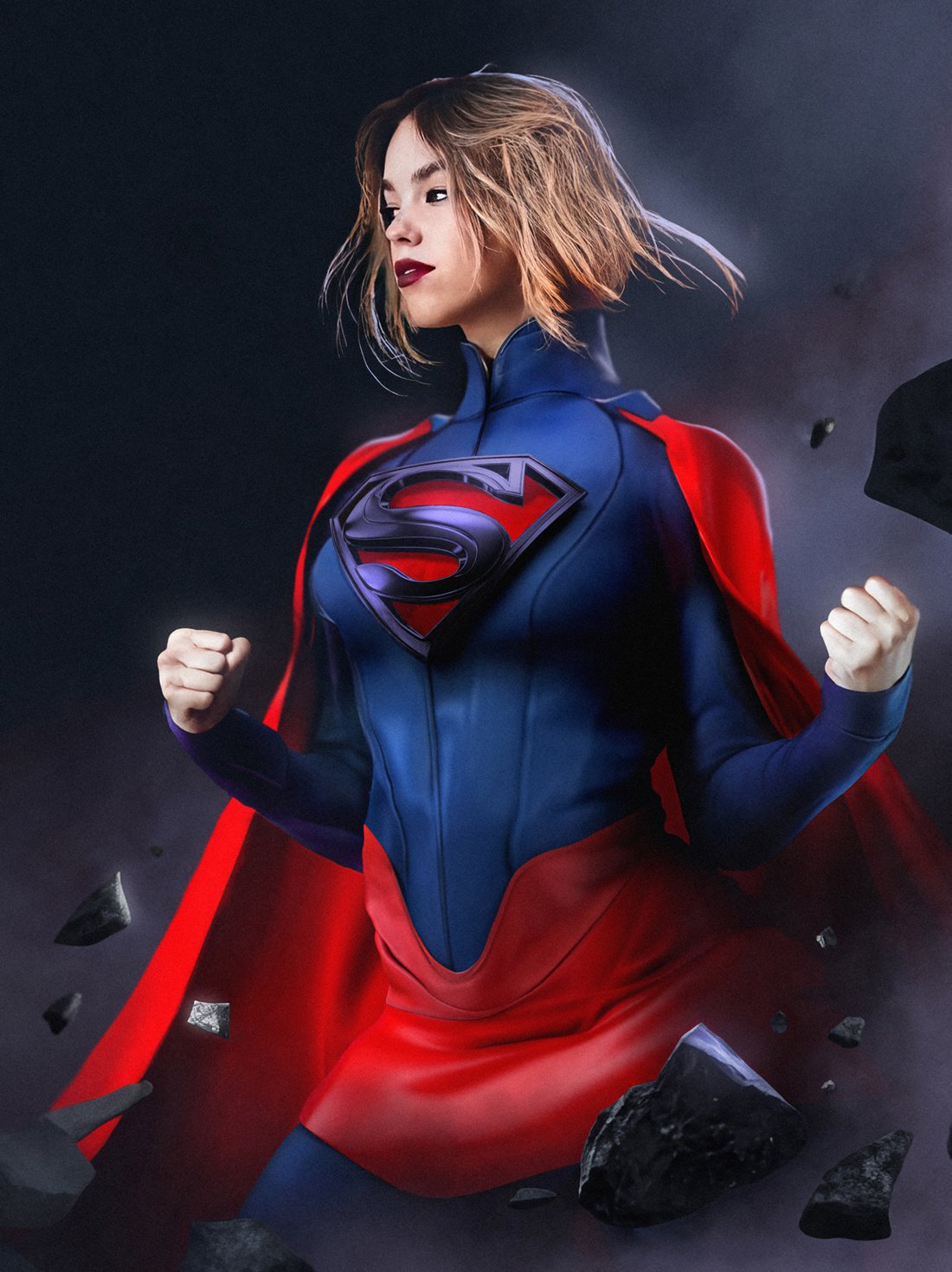 supergirl milly alcock fan art boss logic