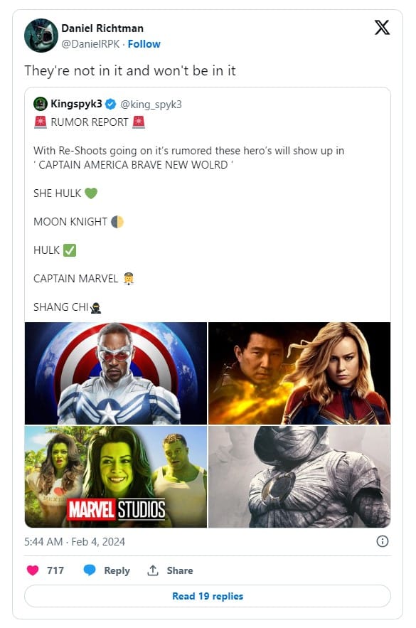 captain america brave new world rumors she hulk captain marvel moon knight shang chi