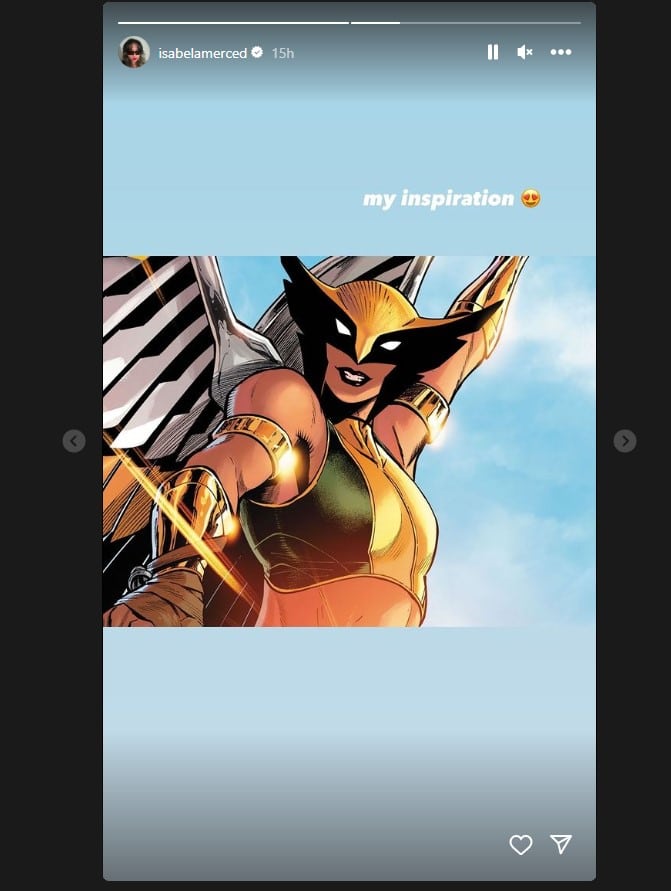 hawkgirl isabela merced inspiration