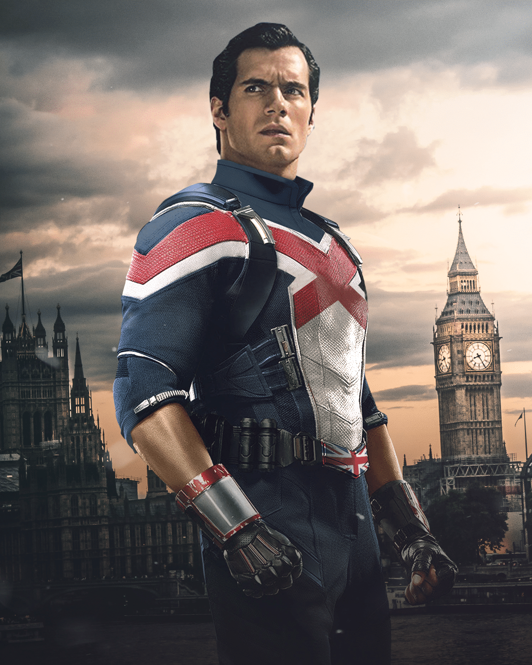henry cavill captain britain fan art